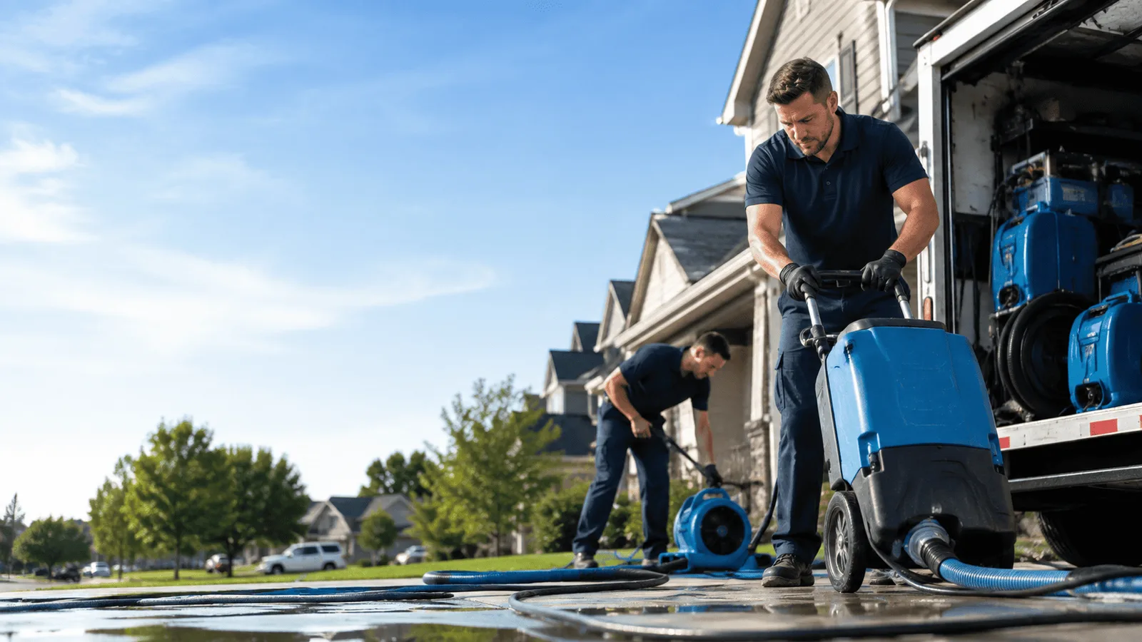 Water Mitigation being performed in Mineral Springs, PA